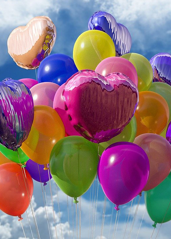 ballonnen feestvieren uitsnede